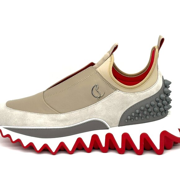 Christian Louboutin SHARKYLOUB SP Spikes Flat Leather Sneakers Shoes Mens main image 8